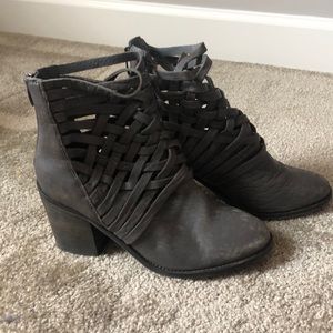 Free People Carrera Heeled Bootie - leather